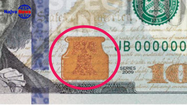 تصویر زنگوله آزادی روی اسکناس دلار